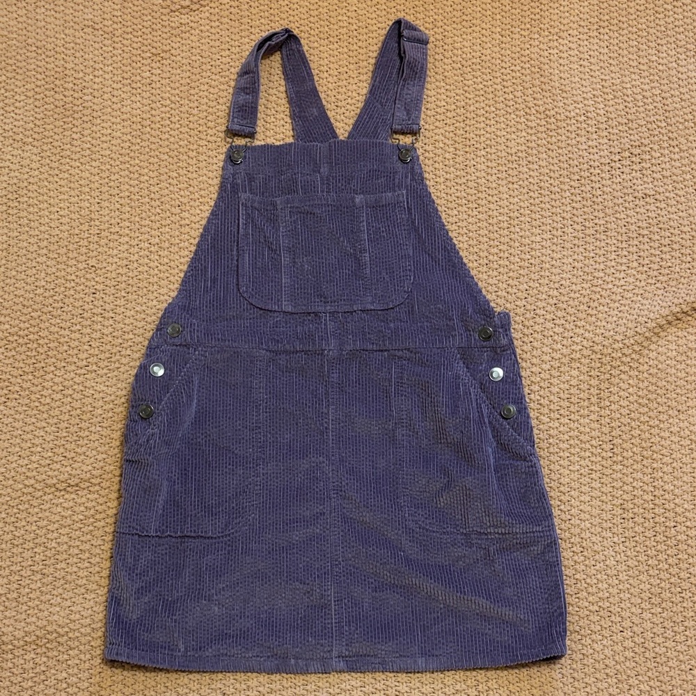Wild Fable Corduroy Purple Overall Pinafore Dress